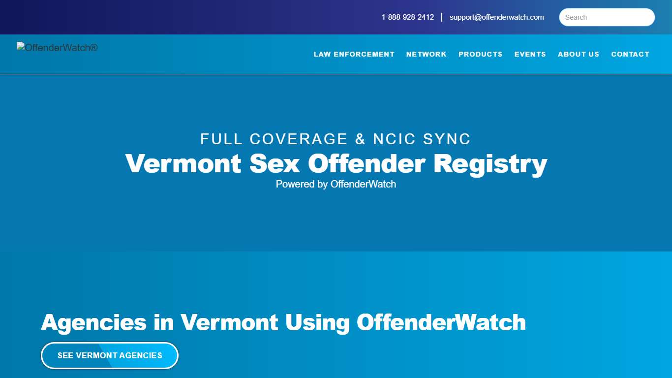 Vermont Sex Offender Registry | OffenderWatch Network